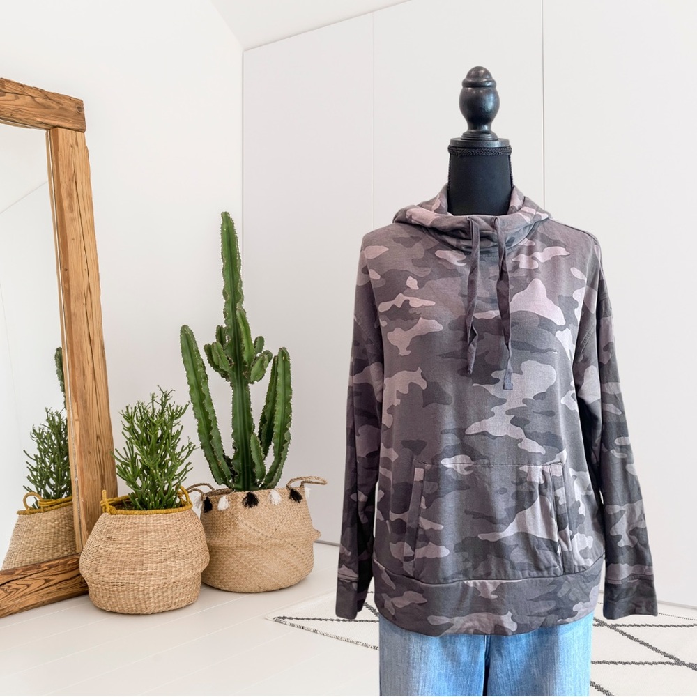 Banana Republic Baby Terry Camo Hoodie Sweatshirt